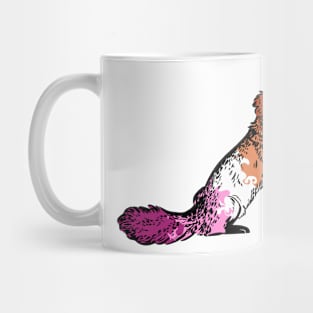 Lesbian Pride Fox Mug